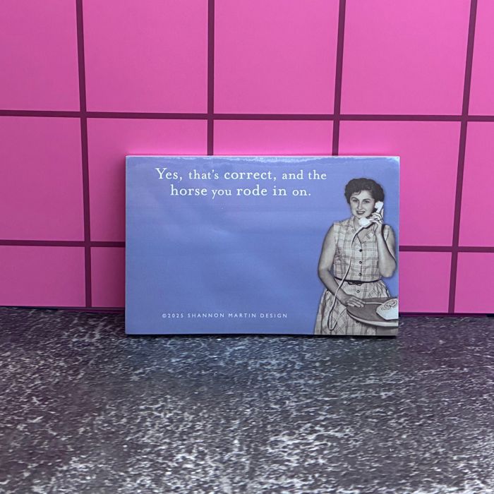 Funny Retro Ladies Sticky Notes | Stocking Stuffer Cute Quotes Gift for Her