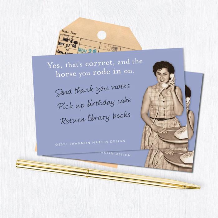 Funny Retro Ladies Sticky Notes | Stocking Stuffer Cute Quotes Gift for Her