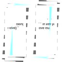 Love Being In Love 6 Pack Greeting Cards Cute and Funny Sayings Minimalist White Cards with Envelopes Blank Inside