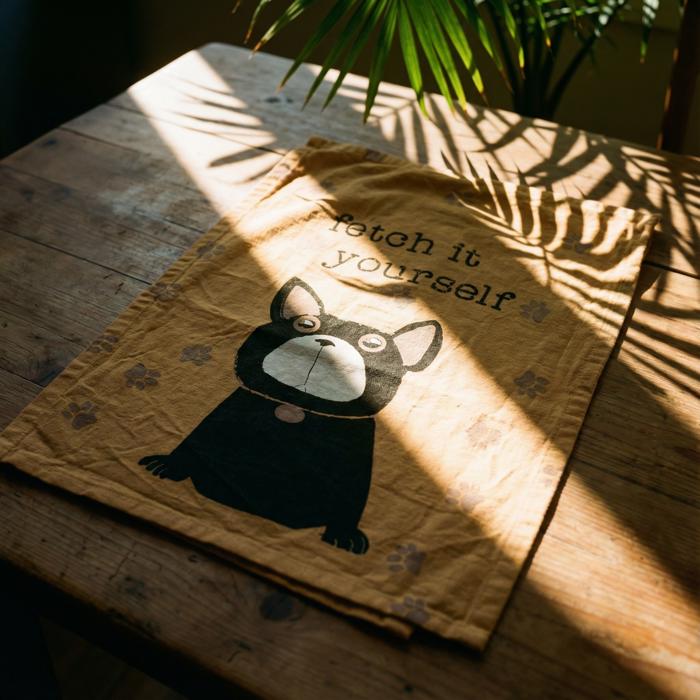 All Food Must Go To The Lab For Testing Dog Dish Cloth Towel Black Lab Labrador Retriever Funny Quote Gift