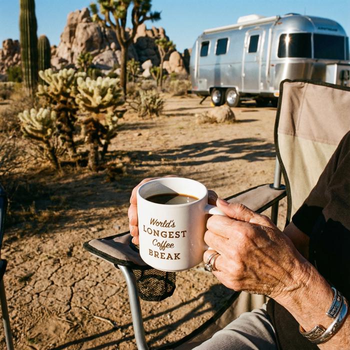 Blessed Unstressed Inspired Retired Signature Ceramic Mug | Coffee Tea Cup | 17oz