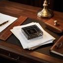 Best Dad Ever Paperweight in Black Grid Pattern | 3"x3" Christmas for Dad | Gifts for Dads Fathers Grandpas | Presents for Men, Husband Gift Stocking Stuffers