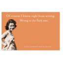 Wrong Is The Fun One Funny Retro Ladies Sticky Notes | Stocking Stuffer Cute Quotes Gift for Her
