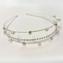 Silver Three Strand Jeweled Headband Tiara | Party or Bridal Hair Accessory [Available in Gold or Silver]