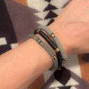  3 Pack Bracelet Set in Black / Charcoal / Gray | Black Shades Beaded Clay-like Bracelet