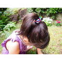  3 Pack Single Pom Braid In the Pink | Nylon Headband Hair Accessory