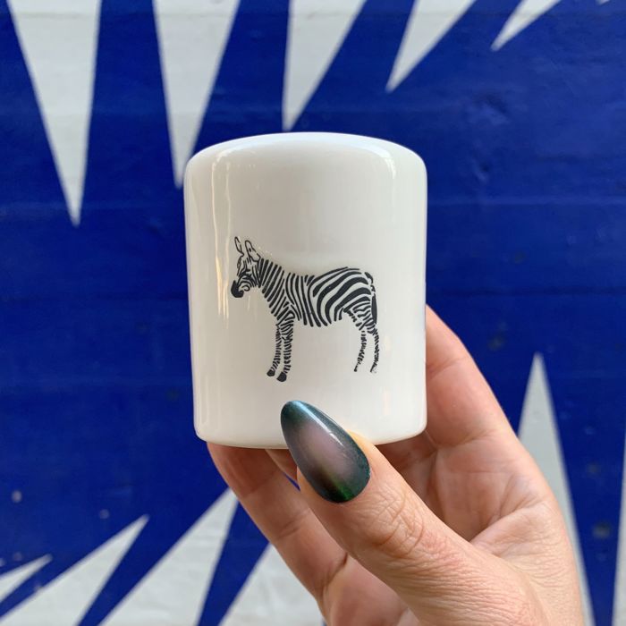 Zebra Salt And Pepper Shakers Set and Vase Planter Bundle | Zebra Lover Gifts