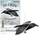 3D Crow Air Freshener in Blackberry Scent | Car Deodorizer Car Air Freshener Funny Stocking Stuffers - 10 Options - Cat, Mushroom, Goldfish, Squirrel in Underpants, Crow etc. 