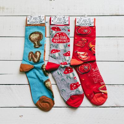 3 Pack Food Lover Socks | Fun Cool Foodie Design Novelty Unisex Socks