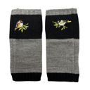 Black Bird Applique Arm Warmers | Fingerless Gloves in Black, Pink, or Green