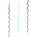  Set of 2 Pairs Holographic Rainbow Chopsticks in Stainless Steel