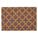  Lavender Print Coir Fiber Doormat | Outdoor Patio Rug | 24" X 17"