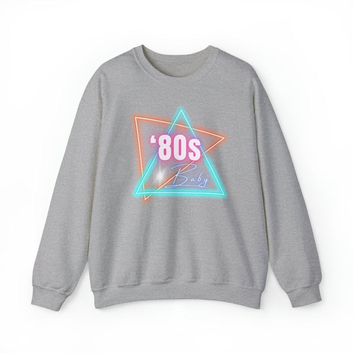 80's Baby Retro Unisex Heavy Blend™ Crewneck Sweatshirt - Millennial Gen X Funny Shirt