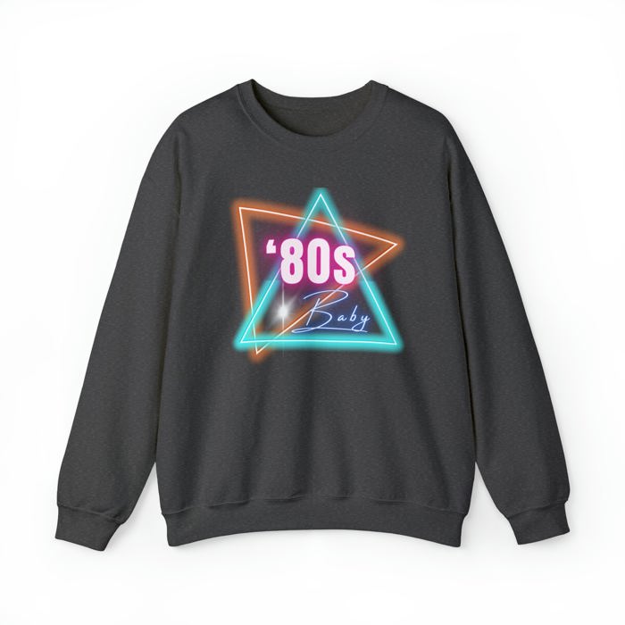 80's Baby Retro Unisex Heavy Blend™ Crewneck Sweatshirt - Millennial Gen X Funny Shirt