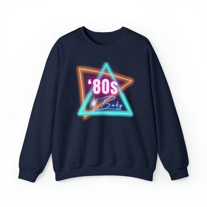 80's Baby Retro Unisex Heavy Blend™ Crewneck Sweatshirt - Millennial Gen X Funny Shirt