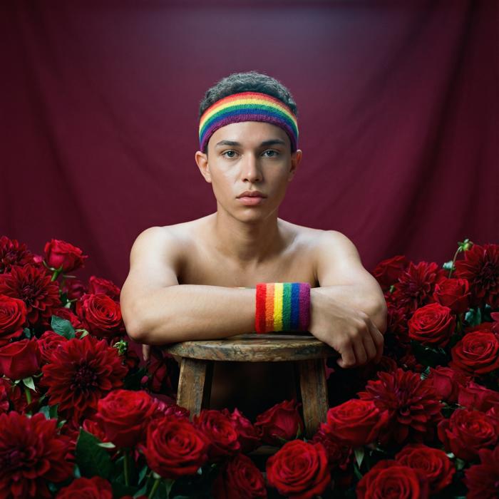 '80s Style Rainbow Wristbands | Absorbent Stretch Exercise Cuffs