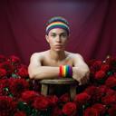  '80s Style Rainbow Wristbands | Absorbent Stretch Exercise Cuffs