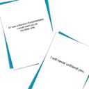  6 Pack Greeting Cards Cute and Funny Sayings Minimalist White Cards with Envelopes Blank Inside