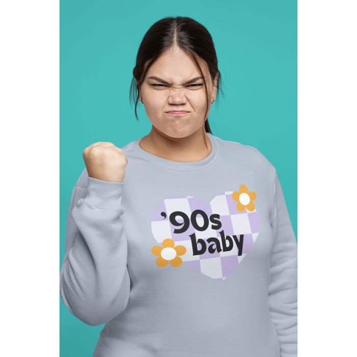 90's Baby Unisex Heavy Blend™ Crewneck Sweatshirt - Gen X Millennial Funny Shirt 