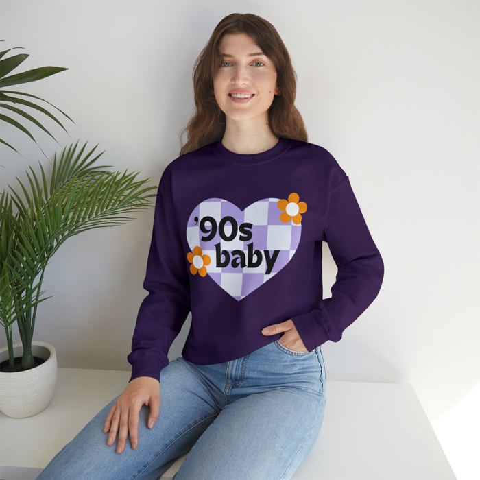 90's Baby Unisex Heavy Blend™ Crewneck Sweatshirt - Gen X Millennial Funny Shirt 