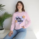 Light Pink Small 90's Baby Unisex Heavy Blend™ Crewneck Sweatshirt - Gen X Millennial Funny Shirt 