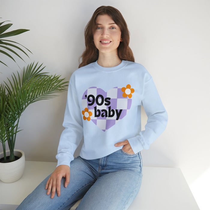 90's Baby Unisex Heavy Blend™ Crewneck Sweatshirt - Gen X Millennial Funny Shirt 