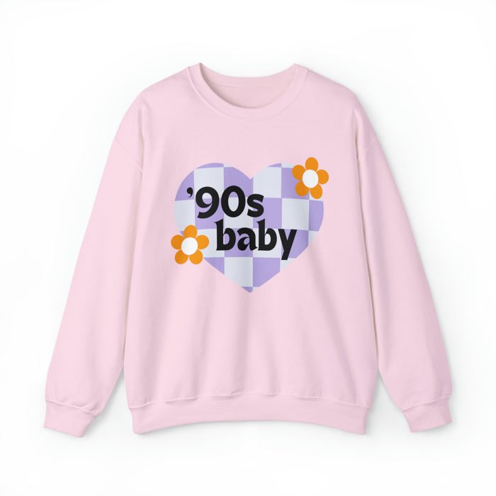 90's Baby Unisex Heavy Blend™ Crewneck Sweatshirt - Gen X Millennial Funny Shirt 