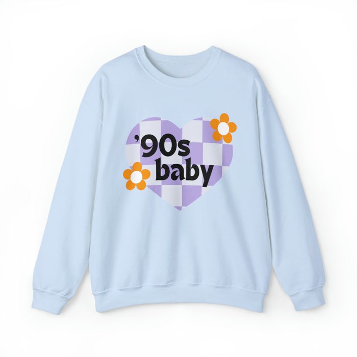 90's Baby Unisex Heavy Blend™ Crewneck Sweatshirt - Gen X Millennial Funny Shirt 