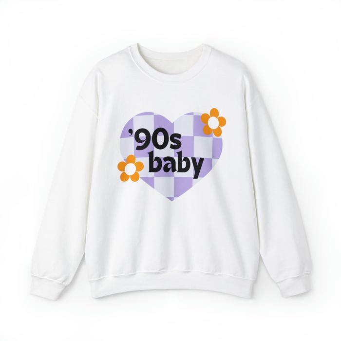 90's Baby Unisex Heavy Blend™ Crewneck Sweatshirt - Gen X Millennial Funny Shirt 