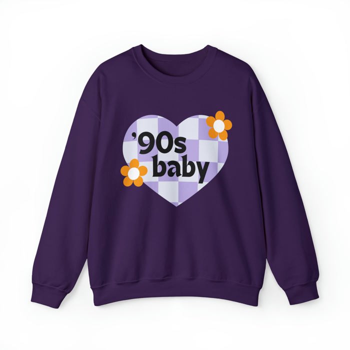 90's Baby Unisex Heavy Blend™ Crewneck Sweatshirt - Gen X Millennial Funny Shirt 