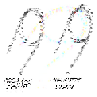 '90s Style Beaded Face Mask Chain
