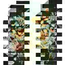  A Simple Life is a Good Life Kitchen Towel | Floral Cotton Hand Tea Dish Cloth | 18" x 28"