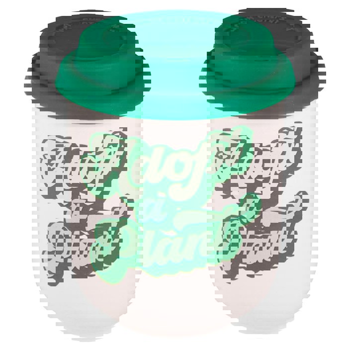 Adopt a Plant Ceramic To Go Mug | Holds 16 oz. | Eco Mug with Silicone Lid and Sleeve