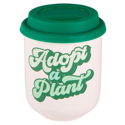 Pretty Eco- and Plant-Themed To-Go Mugs with Silicone Lids | Eco-friendly Gifts - 5 Options!