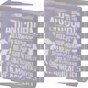  Advice From Unicorn Wooden Box Sign | Purple with White Lettering 6" x 6"