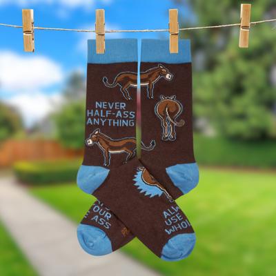 Always Use Your Whole Ass Funny Socks | Snarky Unisex Socks