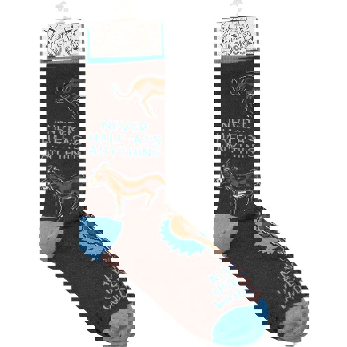 Always Use Your Whole Ass Funny Socks | Snarky Unisex Socks