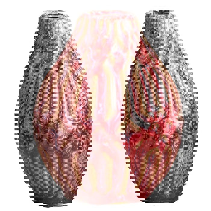 Amber Decorative Vase | Small Modern Accent Vase | 4.33" Tall