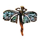  Art Nouveau Fairy Brooch | Vintage Enchanted Fairytale Pin 1.8" x 1.6"