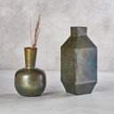  Artistic Vase in Aged Brass | 5.5" High | Garden Plant Lover Gifts