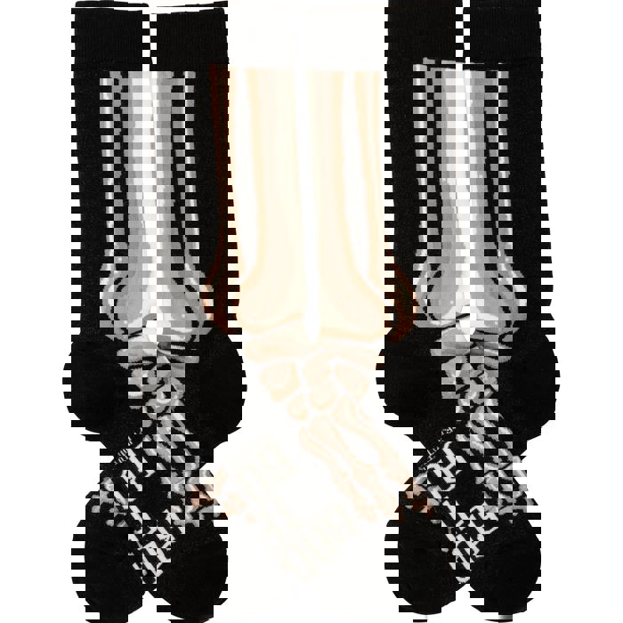 Bad To The Bone Socks in Skeleton Leg Designs  | Fun Halloween Themed Novelty Socks