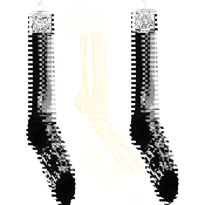 Bad To The Bone Socks in Skeleton Leg Designs  | Fun Halloween Themed Novelty Socks