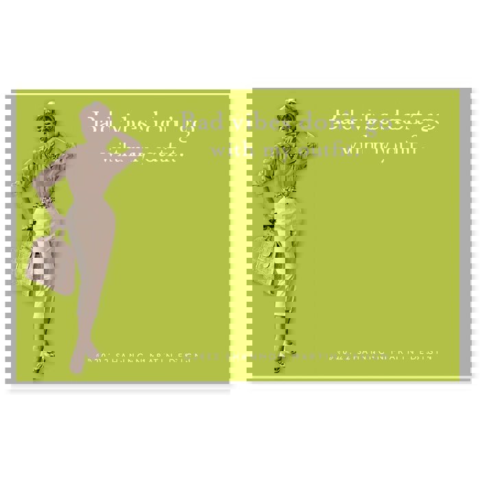 Funny Retro Ladies Sticky Notes | Stocking Stuffer Cute Quotes Gift for Her