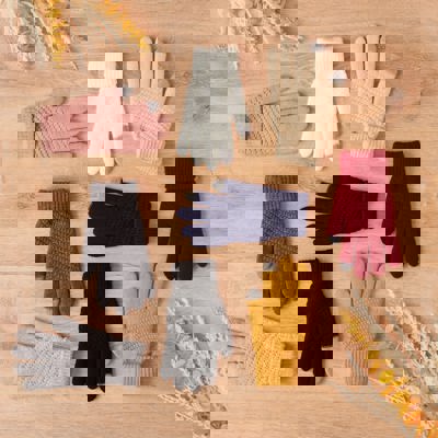 Phone-Friendly Giftable Soft Winter Gloves