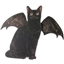  Bat Cat Stand Up | Vintage Halloween Home Accent