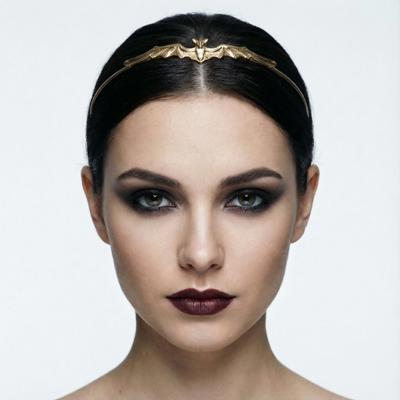 Bat Power Headband Tiara in Silver or Gold | Spooky Headwear Accessory | Halloween, Goth Hairpiece