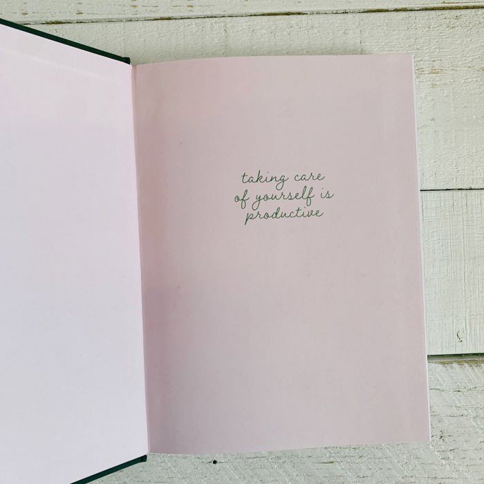 Be Gentle With Yourself Positive Self-Care Hard Bound Journal