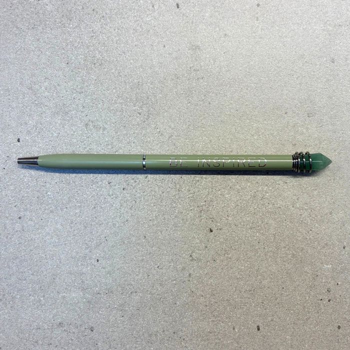 Be Inspired Crystal Pen in Green Finish