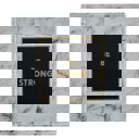  Be Strong 3"x3" Paperweight in Marble