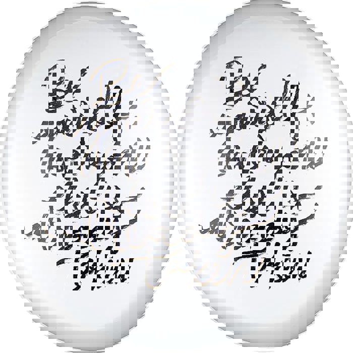 Be Yourself Glass Dome Paperweight | Paper Document Holder | 3"